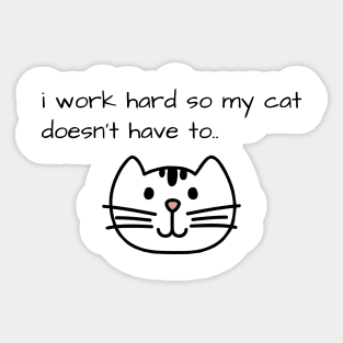 Funny Cat Sticker